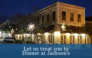 Let us treat you to dinner at Jacksons